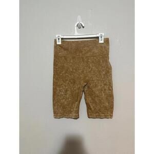 Sage collective acid wash seamless Ribbbed biker shorts size large